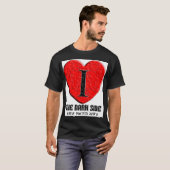 T-shirt Coeur I l'obscurité de darkside (Devant entier)