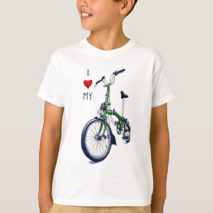 T-shirt Coeur I mon Brompton (vert)