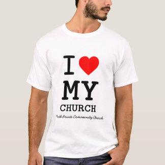 T-shirt Coeur I mon église