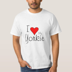 T-shirt Coeur I mon yorkie