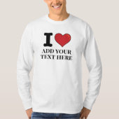 T-shirt Coeur I personnalisé (Devant)