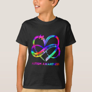 T-shirt Cœur infini Amour Sensibilisation à l'autisme n'a