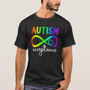 T-shirt Cœur Infini Autisme Sensibilisation Acceptation Po