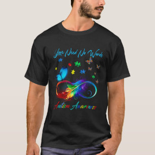 T-shirt Cœur infini d'amour La sensibilisation à l'autisme