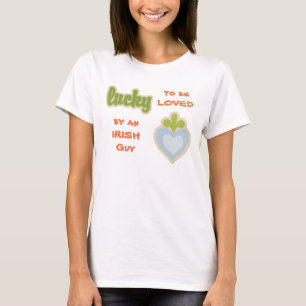 T-shirt Coeur irlandais chanceux d'amour