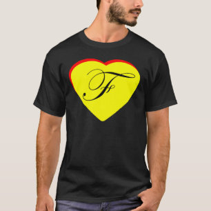 T-shirt Coeur Jaune Rouge F Faire-part de mariage Le MUSÉE