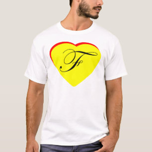 T-shirt Coeur Jaune Rouge F Faire-part de mariage Le MUSÉE