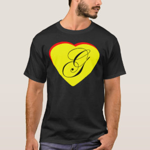 T-shirt Coeur jaune rouge G Faire-part de mariage Le MUSÉE