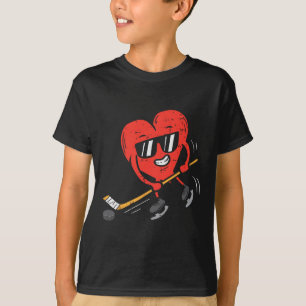 T-shirt Coeur Jeu de hockey sur glace Valentines Jour Amou