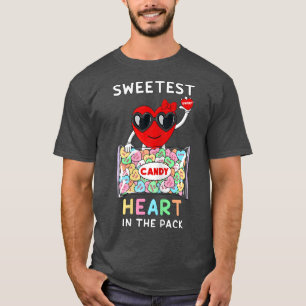 T-shirt Coeur Le Plus Doux Dans Le Pack Valentines Jour Cu