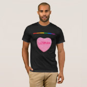 T-shirt Coeur lesbien de sucrerie (Devant entier)