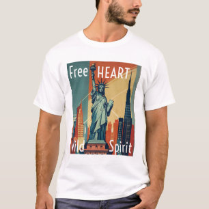 T-shirt Coeur libre, Esprit sauvage