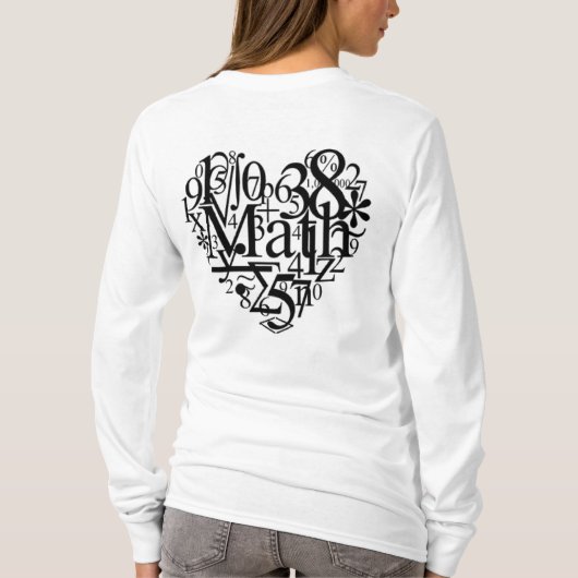 T-shirt Coeur mathématique (Dos)