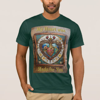 T-shirt Cœur mécanique Anatomique Série Steampunk
