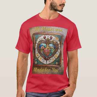 T-shirt Cœur mécanique série anatomique steampunk