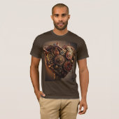 T-shirt Coeur mécanique Steampunk (Devant entier)