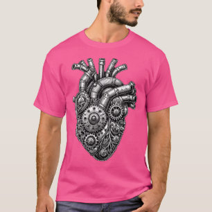 T-shirt Coeur mécanique Steampunk