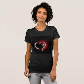 T-shirt Coeur métallique (Devant entier)