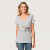T-shirt Coeur métallique avec sonnet de Shakespeare 18 (Devant entier)
