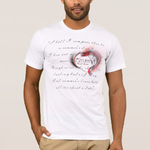 T-shirt Coeur métallique avec sonnet de Shakespeare 18