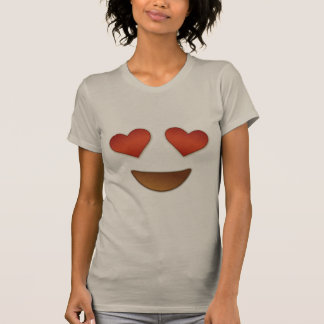 T-shirt Coeur mignon pour l'emoji de yeux
