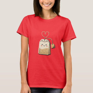 T-shirt Cœur Mignon Sachet de Thé