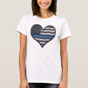 T-shirt Coeur mince de Blue Line