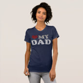 T-shirt Coeur mon papa (Devant entier)