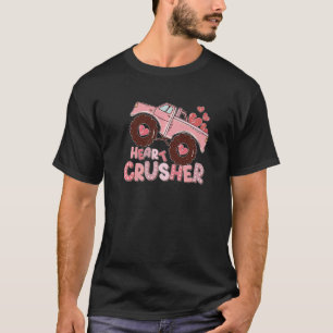T-shirt Coeur Monster Truck Croisher Valentines Jour Cute 