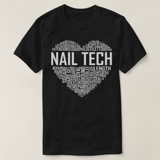 T-shirt Coeur Nail Tech (Design devant)