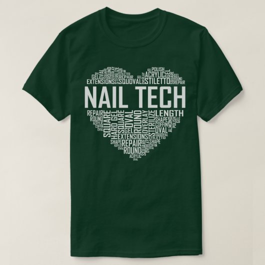 T-shirt Coeur Nail Tech (Design devant)