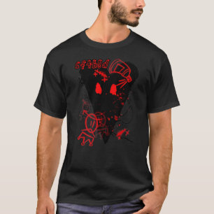 T-shirt Coeur noir Graffiti Streetwear