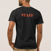 T-shirt Coeur Notes de bas de page Chemise du personnel (Dos)