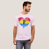 T-SHIRT COEUR PANSEXUAL - AMOUR PANSEXUAL - SYMBOLE - (Devant entier)