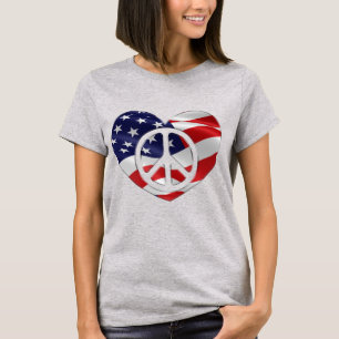 T-shirt "COEUR PATRIOT PAISIBLE"