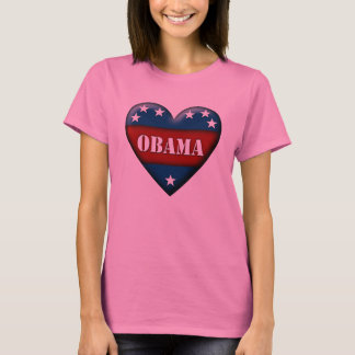T-shirt coeur patriotique obama