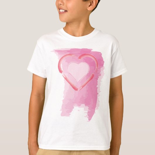 T-shirt Coeur peint (Devant)