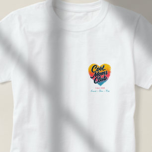 T-shirt Cœur personnalisé "Cool Moms Club"