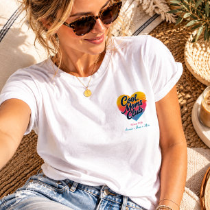 T-shirt Cœur personnalisé "Cool Moms Club"