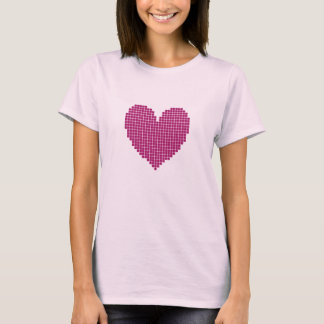 T-shirt Cœur pixélisé