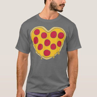 T-shirt coeur pizza