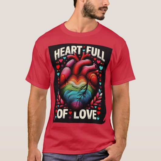 T-shirt Coeur plein d'amour (Devant)