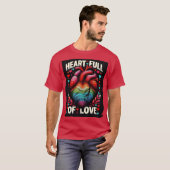 T-shirt Coeur plein d'amour (Devant entier)