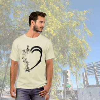 T-shirt Cœur plein de Musique