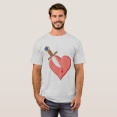T-shirt Coeur poignardé (Devant entier)