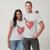 T-shirt Coeur poignardé (Unisexe)