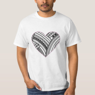 T-shirt Coeur polynésien