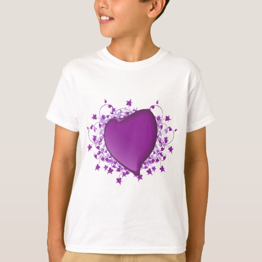 T-shirt Coeur pourpre (Devant)