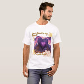 T-shirt Coeur pourpre (Devant entier)