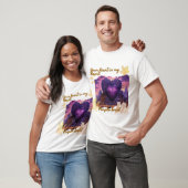 T-shirt Coeur pourpre (Unisexe)